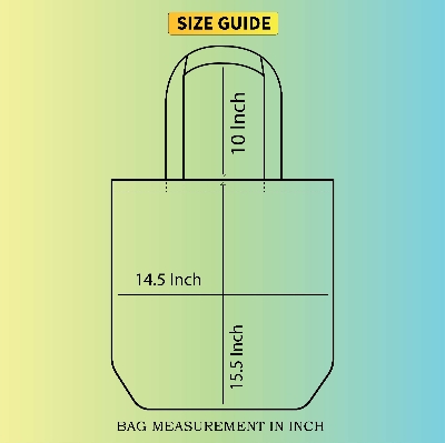 Picture of AG Lifestyle Canvas Tote Bag GENTLE WOMAN Design Top Handle Black Color Tote Bag for girls For University/College/Trendy Fashionable Women