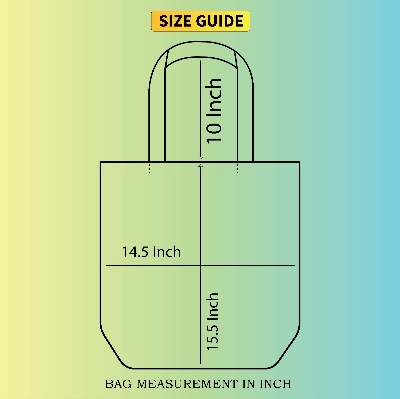 Picture of TAG Lifestyle Canvas Tote Bag GENTLE WOMAN Design Top Handle Olive Green Color Tote Bag for girls For University/College/Trendy Fashionable Women