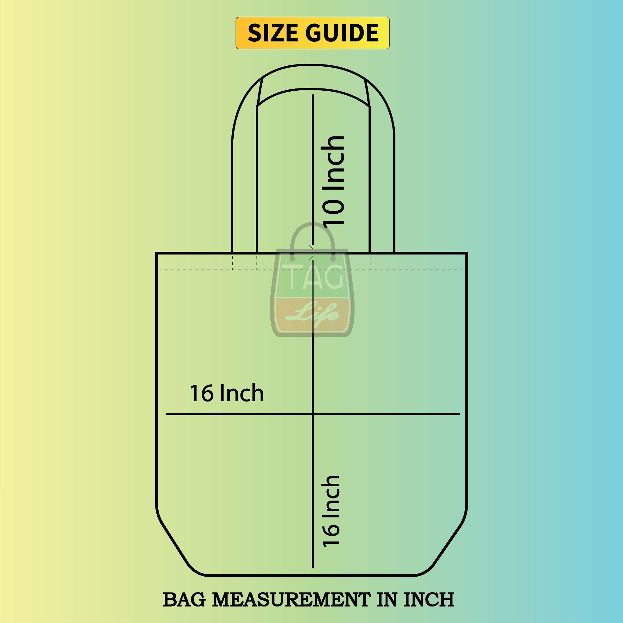 Picture of TAG Lifestyle Canvas Tote Bag ESSENTIALS Design Top Handle Black Color Tote Bag for girls For University/College/Trendy Fashionable Women