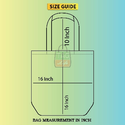 Picture of TAG Lifestyle Canvas Tote Bag ESSENTIALS Design Top Handle Black Color Tote Bag for girls For University/College/Trendy Fashionable Women