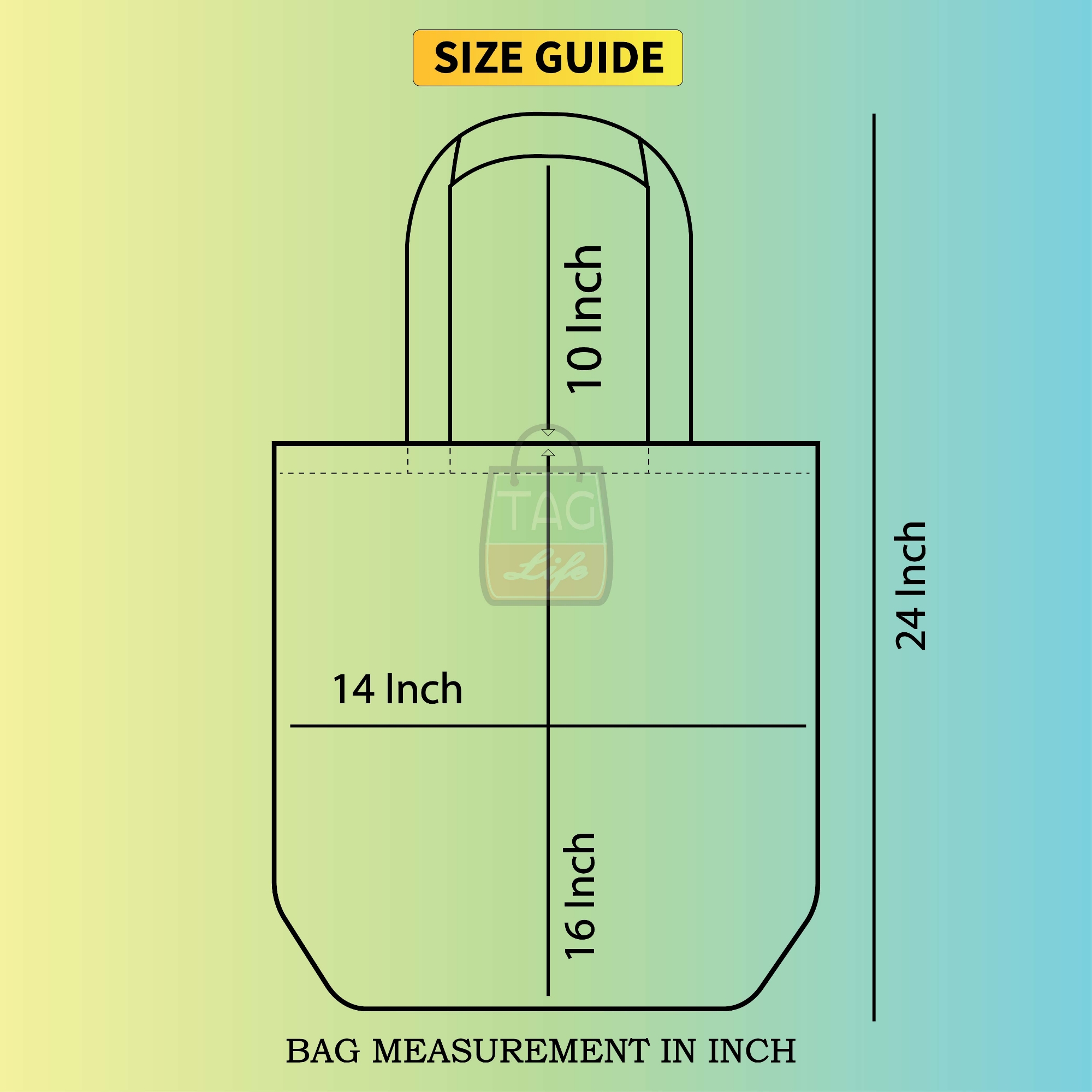 Picture of TAG Lifestyle Canvas Tote Bag YOU GOT THIS Design With Outside Pocket Brown Color Tote Bag for girls For University/College/Trendy Fashionable Women