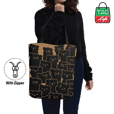 Picture of TAG Lifestyle Canvas Tote Bag, Stylish Canvas Bag, Hand and Shoulder Bag for University, College student With free Pouch Tote Bag for Women and Girls