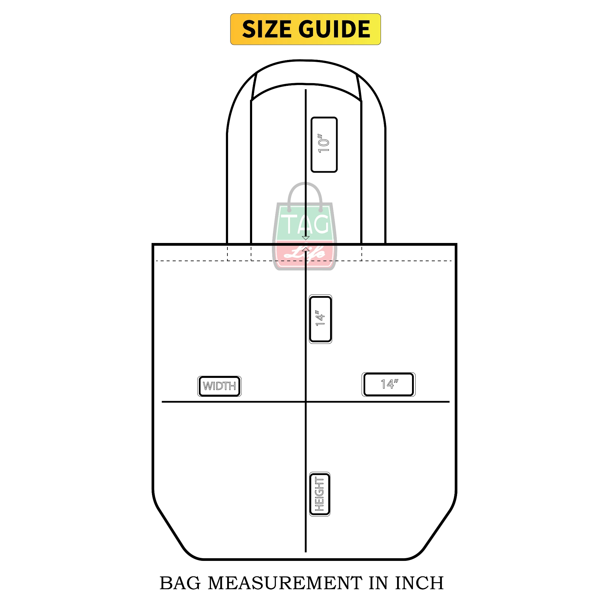 Picture of TAG Lifestyle Canvas Tote Bag, Stylish Canvas Bag, Hand and Shoulder Bag for University, College student Fashionable Tote Bag for Women and Girls