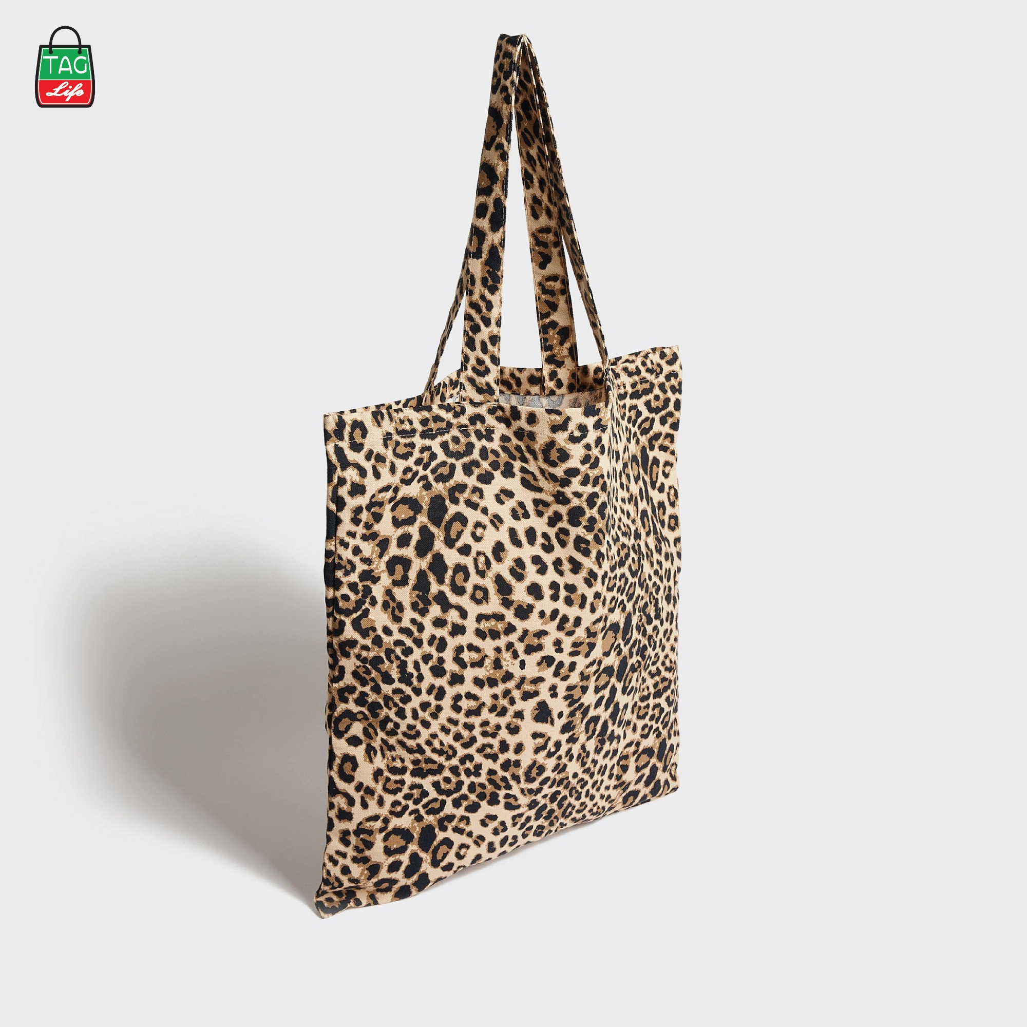 Picture of TAG Lifestyle Canvas Tote Bag/Fashionable  Tiger designTote Bag With Zipper Enclosure for Girls For University/College/Trendy Fashionable Women