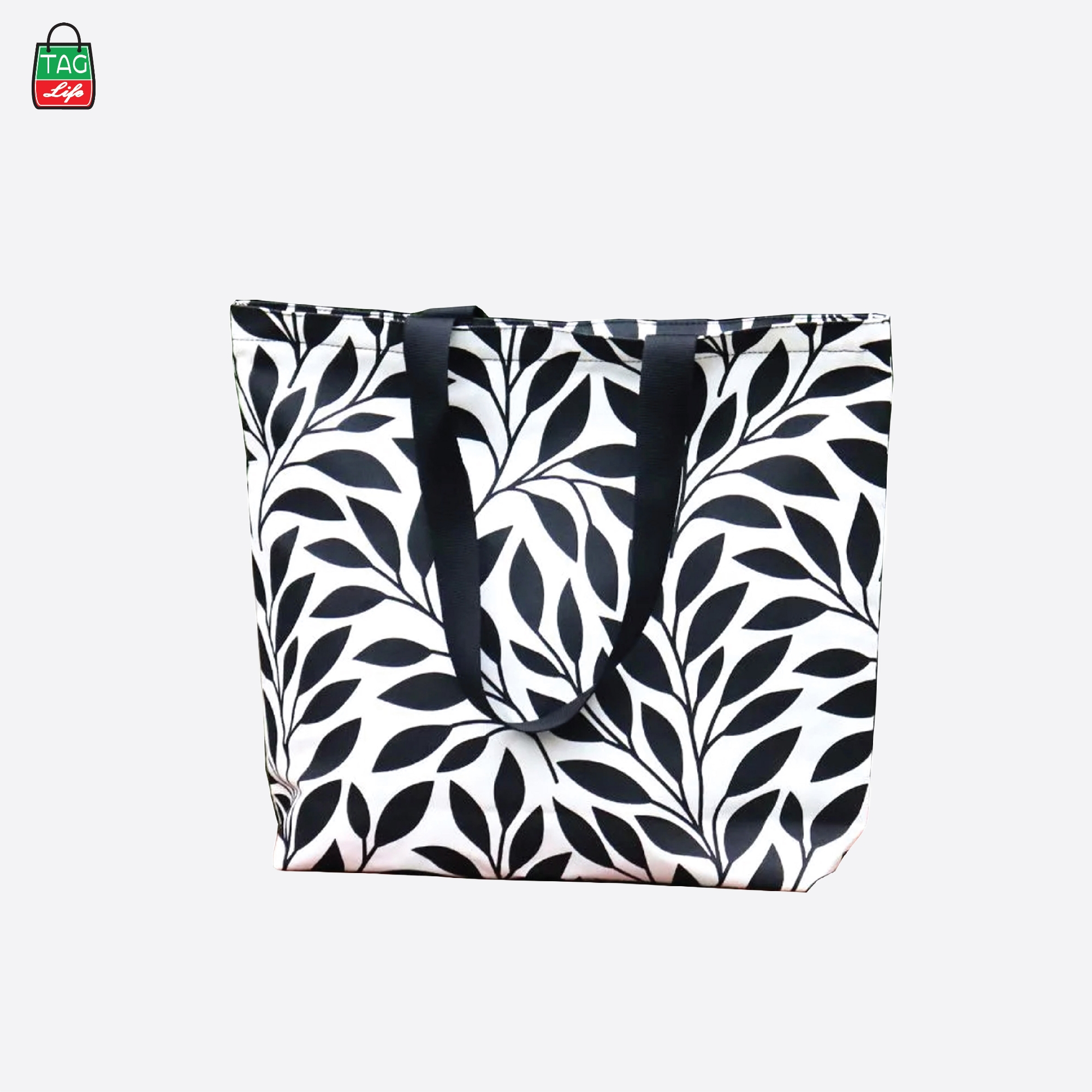 Picture of TAG Lifestyle Canvas Tote Bag/Fashionable  Tree Leaf  design Tote Bag With Zipper Enclosure for Girls For University/College/Trendy Fashionable Women