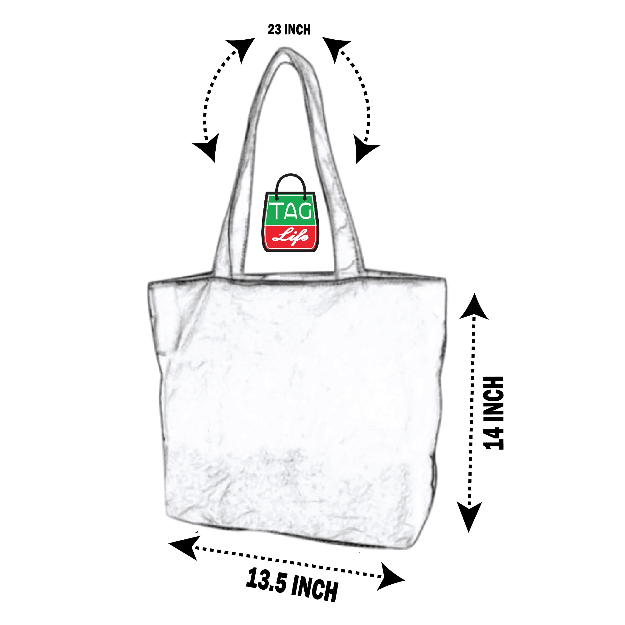 Picture of Product Details TAG Lifestyle Canvas Tote Bag/Fashionable  Hello Kitty Tote Bag With Zipper Enclosure for Girls For University/College/Trendy Fashionable Women