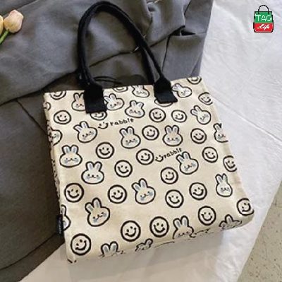 Picture of TAG Lifestyle Canvas Tote Bag/Fashionable  Exclusive design Tote Bag With Zipper Enclosure for Girls For University/College/Trendy Fashionable Women