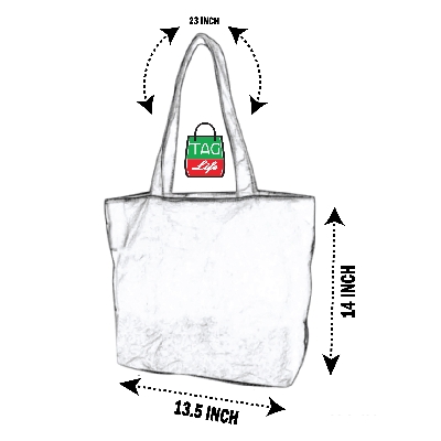 Picture of TAG Lifestyle Canvas Tote Bag/Fashionable  Hello Kitty Tote Bag With Zipper Enclosure for Girls For University/College/Trendy Fashionable Women