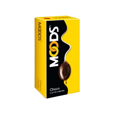 Picture of Moods Electrify / Strawberry & Chocolate Dotted & Ribbed Condom 12pcs Pack (Made in India)