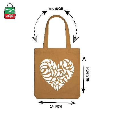 Picture of TAG Lifestyle Canvas Tote Bag/Exclusive Love Design Different Color for girls For University/College/Trendy Fashionable Women