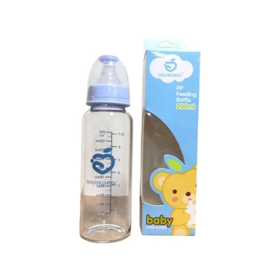 Picture of Baby Feeder Apple Bear PP Feeding Glass Bottle with Silicone Nipple 60ml/ 120ml/ 200ml (Select Size Before Order)