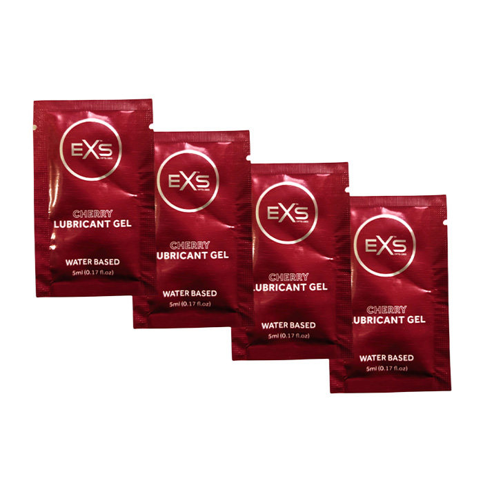 Picture of EXS Lubricant - Cherry Flavored Water Based Lubricant 5ml x 4 Pouch - Travel/Honeymoon Pack