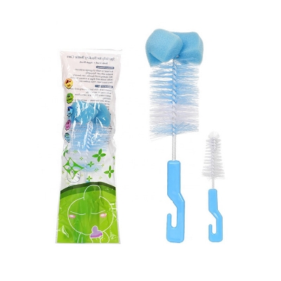 Picture of Baby Feeding Bottle & Nipple Cleaner Brush 2in1 Set - Multicolor Available