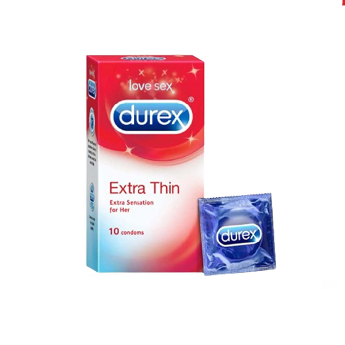 Picture of Durex Air Ultra Thin / Extra Thin Condom for an Earth Shattering Experience - 10pcs Pack (Made In India)