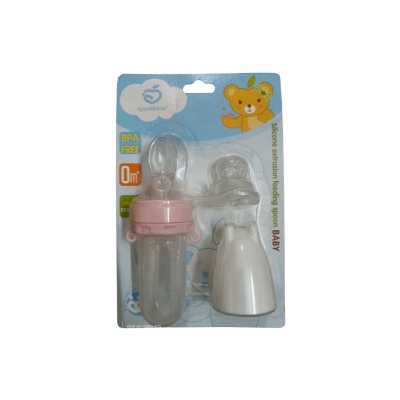 Picture of Baby Food & Juice Feeder | Applebear Silicone Extrusion Feeding Spoon Feeder for 0m+ Baby