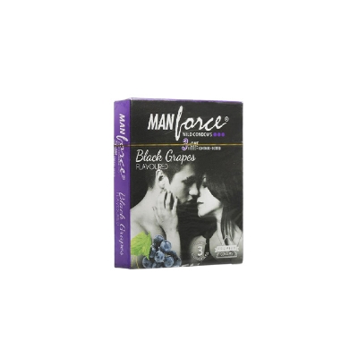 Picture of Manforce - Dotted Black Grapes - Single Pack - 3x1=3pcs Condom