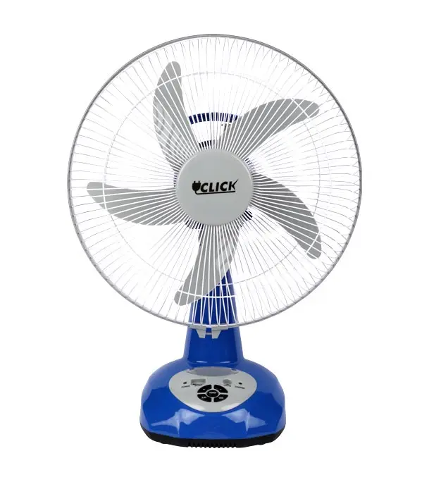 Buy CLICK Rechargeable Table Fan-14''(Blue) Online at Best Price	