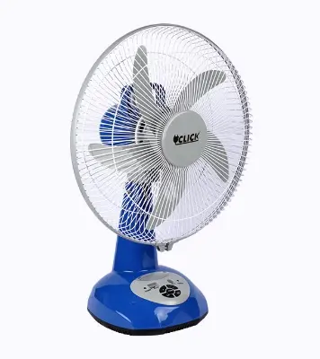 Buy CLICK Rechargeable Table Fan-14''(Blue) Online at Best Price	