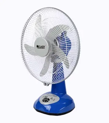 Buy CLICK Rechargeable Table Fan-14''(Blue) Online at Best Price	