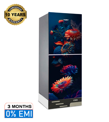 Buy VISION Glass Door Refrigerator RE-356 Liter Moonlight Lily Top Mount at Best Price in Bangladesh