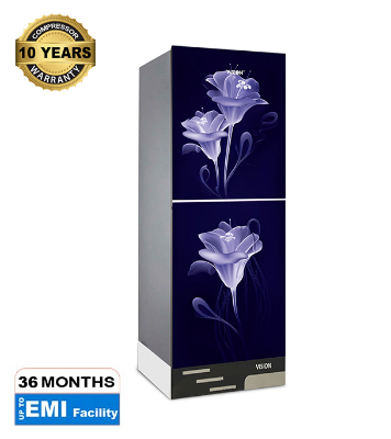 Buy VISION Glass Door Refrigerator RE-142 Liter Violet Glory Top Mount at Best Price in Bangladesh