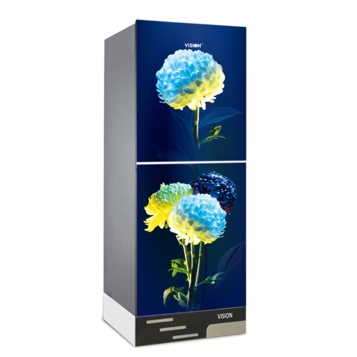 Buy VISION Glass Door Refrigerator RE-180 Liter White Peony Top Mount  at Best Price in Bangladesh