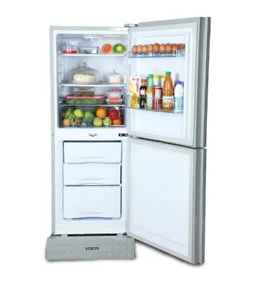 Buy VISION Glass Door Refrigerator RE-200 Liter Vase W Magnolia Flower Top Mount at Best Price in Bangladesh