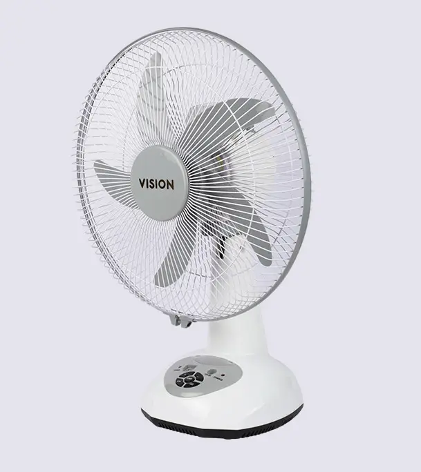 Buy VISION Rechargeable Table Fan 14''(White) USB Charger Online at Best Price