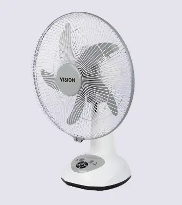 Buy VISION Rechargeable Table Fan 14''(White) USB Charger Online at Best Price