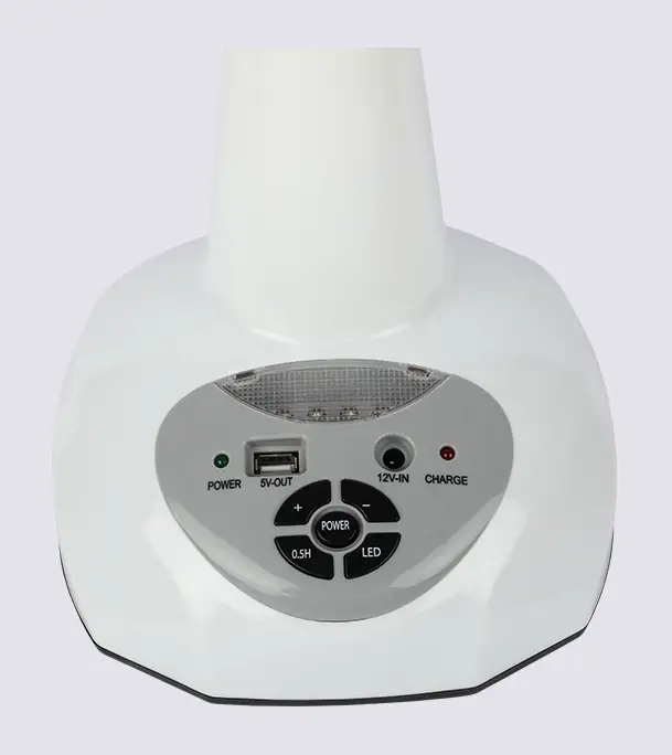 Buy VISION Rechargeable Table Fan 14''(White) USB Charger Online at Best Price