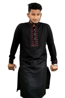 Picture of 100% cotton slub Premium Quality Luxury Design Panjabi