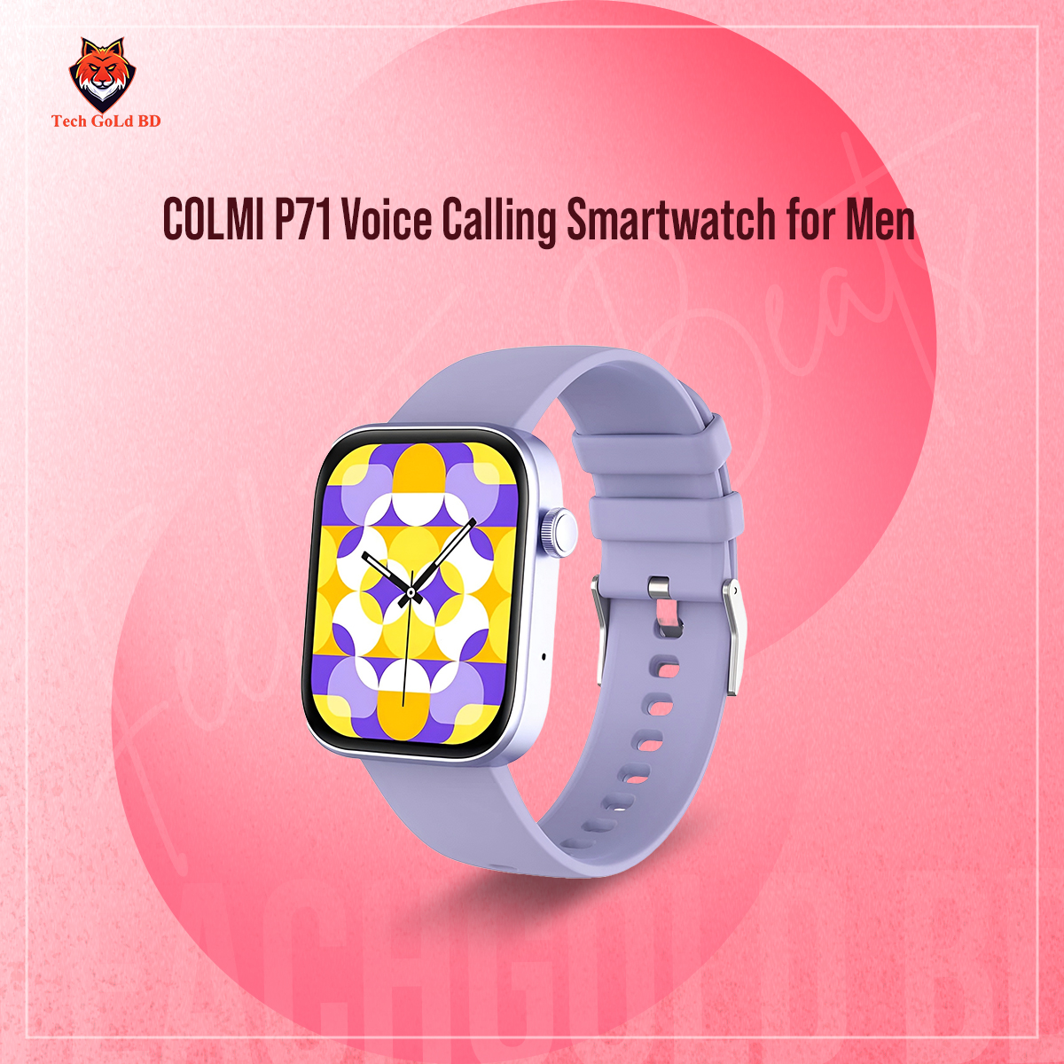 Picture of COLMI P71 Voice Calling Smartwatch Men Health Monitoring IP68 Waterproof Smart Notifications Voice  \  No product will be return after The Seal is brokenAssistant Smart Watch Women
