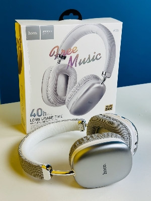 Picture of Hoco W35 Wireless Headphone- Silver Color \No product will be return after The Seal is broken