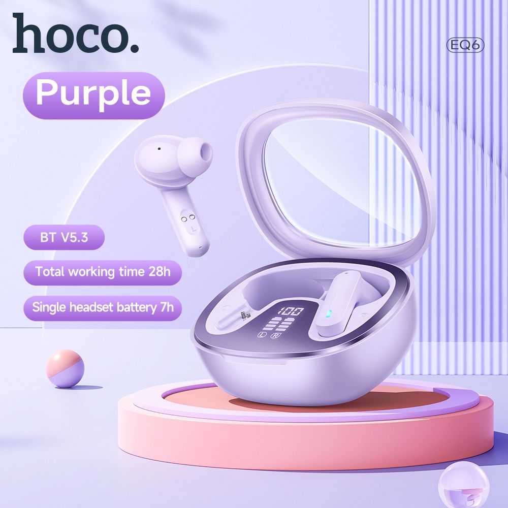 Picture of Hoco EQ6 TWS Wireless Earphones \ No product will be return after The Seal is broken