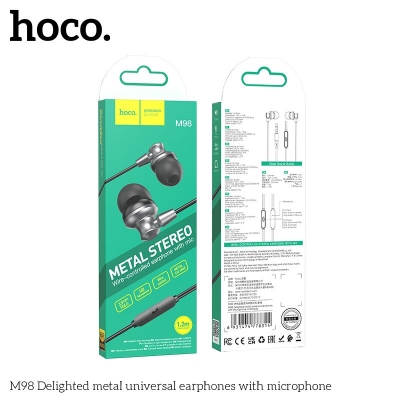 Picture of Hoco M98 Wired Headphone Volume Control with Mic \ No product will be return after The Seal is broken