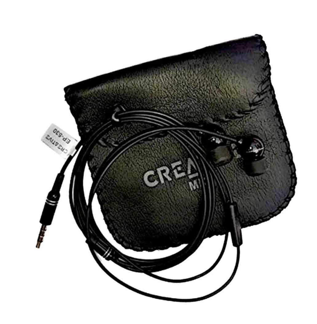 Picture of Orignal Creative High Bass Audio Earphone with Pouch EP-530 - Black