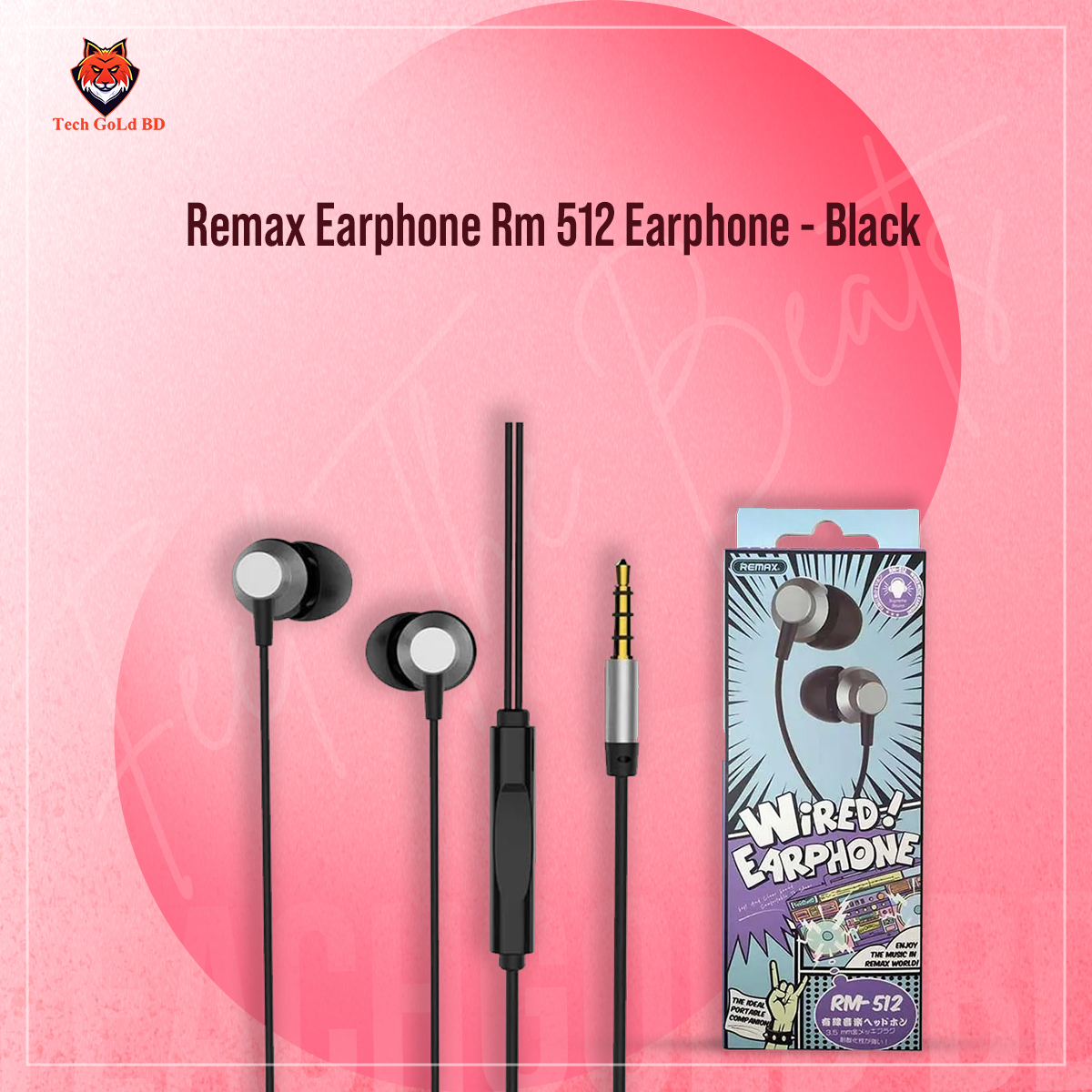 Picture of Remax Earphone Rm 512 Earphone - Headphone