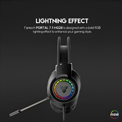 Picture of Fantech PORTAL HG28 7.1 Virtual Surround Sound Gaming Headphone \ No product will be return after The Seal is broken