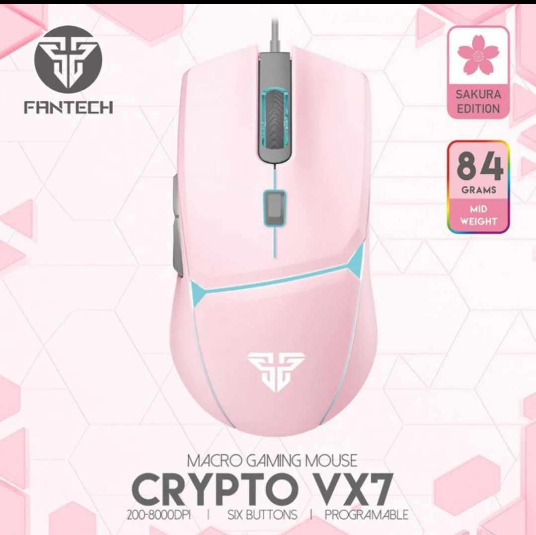 Picture of Fantech VX7 Crypto Space Edition 6 Button USB Gaming Mouse \ No product will be return after The Seal is broken