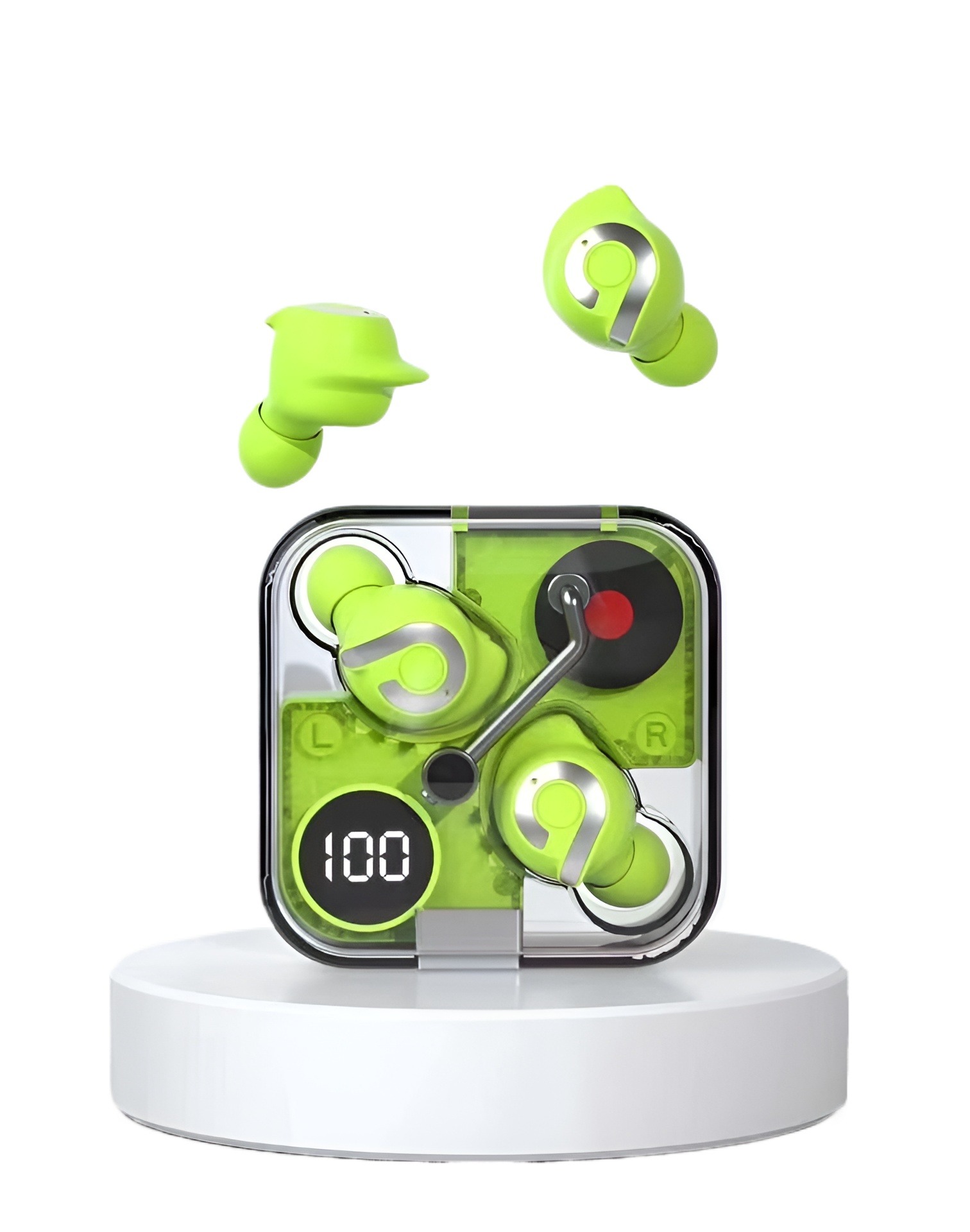 Picture of Extra Bass P61 Pro Transparent Noise Reduction True Wireless Earbuds \ No product will be return after The Seal is broken