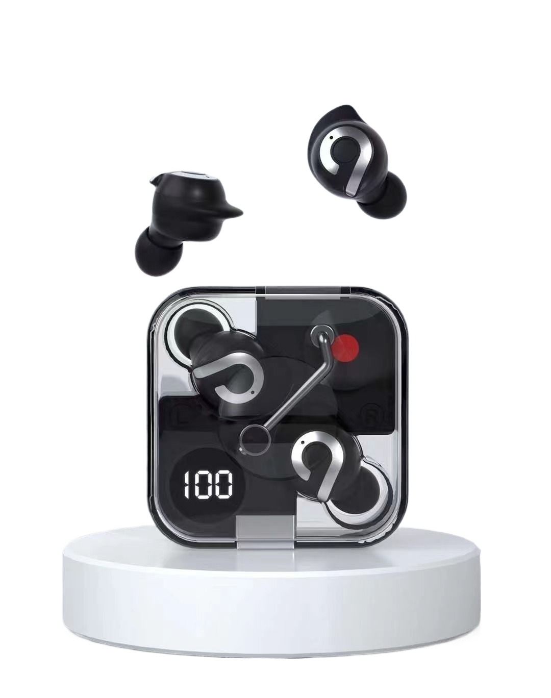 Picture of Extra Bass P61 Pro Transparent Noise Reduction True Wireless Earbuds \ No product will be return after The Seal is broken