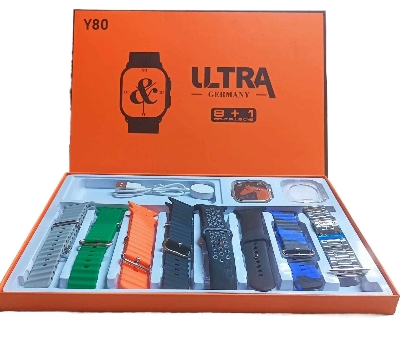 Picture of Y80 Ultra Smartwatch With 8 Strap No product will be return after The Seal is broken