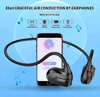 Picture of Hoco ES63 Open Ear Wireless Sports Headphones Air Conduction BT Earphones Sports Headphone No product will be return after The Seal is broken