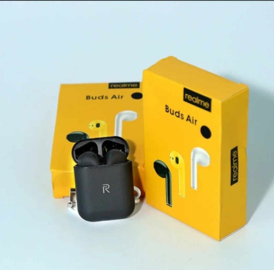 Picture of Realme Buds Air wireless Bluetooth Headsets in-Ear Headphones - Bluetooth Headphone Air Buds -No product will be return after The Seal is broken