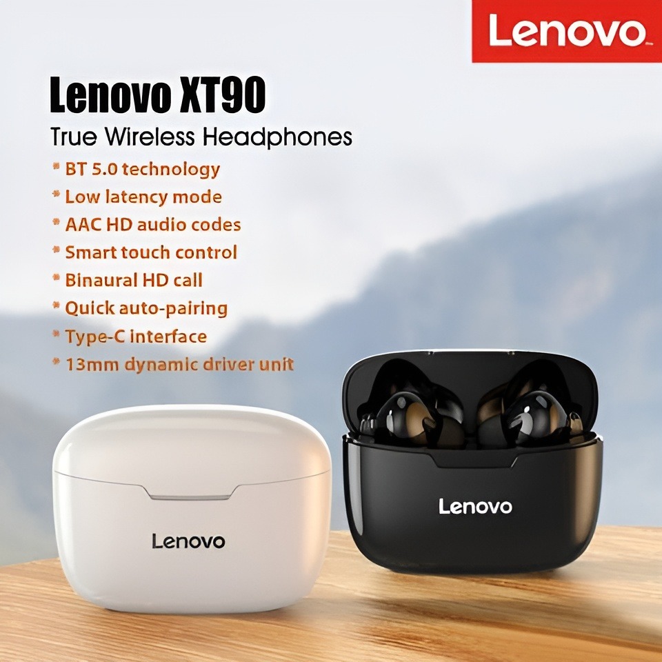 Picture of Lenovo XT90 TWS Earbuds Bluetooth 5.0 True Wireless Headphones Touch Control Sweatproof Sport Headset In-ear Earphones