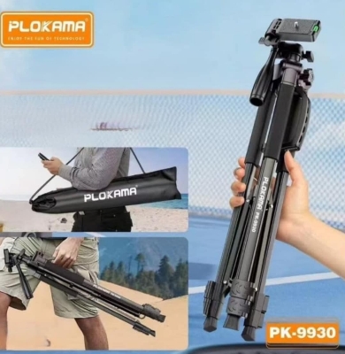 Picture of PLOKAMA PK 9930 Tripod 150 CM: Camera Camcorder Stand for Photography, Compatible with Mobile Phones and Cameras