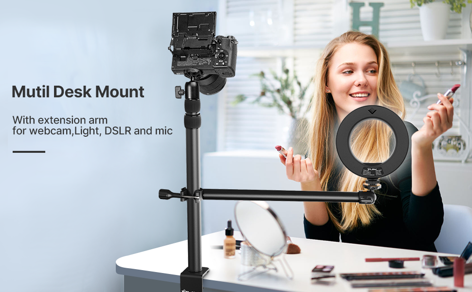 Picture of Overhead Desk Mount Stand For DSLR, DSLR & Ring Lights (Ulanzi VIJIM-LS02)