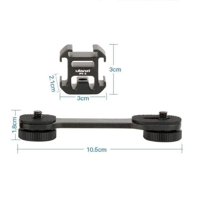 Picture of Ulanzi Gimbal Microphone Extension 3 Cold Shoe Mounts (PT-3)