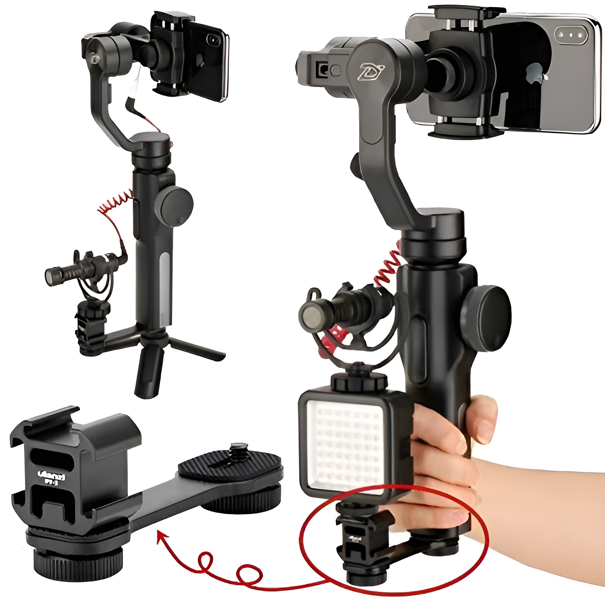 Picture of Ulanzi Gimbal Microphone Extension 3 Cold Shoe Mounts (PT-3)