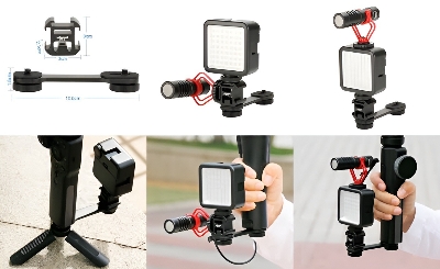 Picture of Ulanzi Gimbal Microphone Extension 3 Cold Shoe Mounts (PT-3)